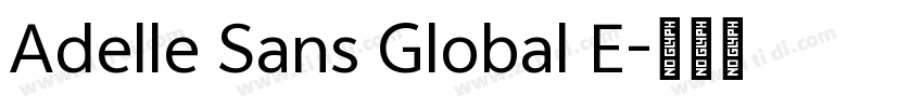 Adelle Sans Global E字体转换